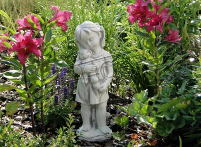 Child 44cm Sculpture Design Figure Statue Garden Figures Statues